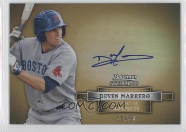 2012 Bowman Sterling - Prospect Autographs - Gold Refractor #BSAP-DM - Deven Marrero /50