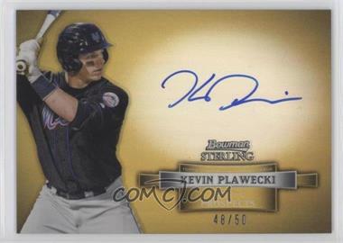 2012 Bowman Sterling - Prospect Autographs - Gold Refractor #BSAP-KP - Kevin Plawecki /50
