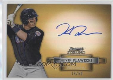 2012 Bowman Sterling - Prospect Autographs - Gold Refractor #BSAP-KP - Kevin Plawecki /50