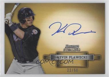 2012 Bowman Sterling - Prospect Autographs - Gold Refractor #BSAP-KP - Kevin Plawecki /50