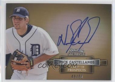 2012 Bowman Sterling - Prospect Autographs - Gold Refractor #BSAP-NC - Nick Castellanos /50
