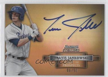 2012 Bowman Sterling - Prospect Autographs - Gold Refractor #BSAP-TJ - Travis Jankowski /50