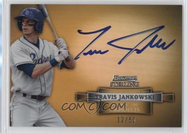 2012 Bowman Sterling - Prospect Autographs - Gold Refractor #BSAP-TJ - Travis Jankowski /50