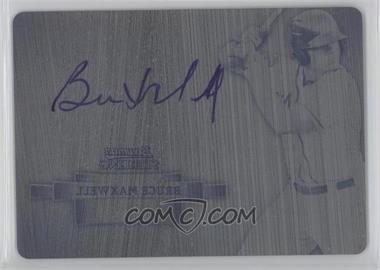 2012 Bowman Sterling - Prospect Autographs - Printing Plate Black #BSAP-BM - Bruce Maxwell /1