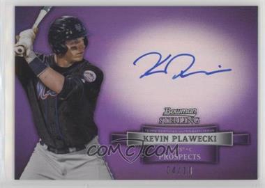 2012 Bowman Sterling - Prospect Autographs - Purple Refractor #BSAP-KP - Kevin Plawecki /10 [EX to NM]