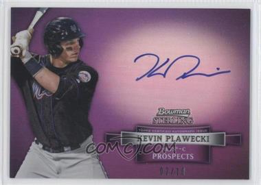 2012 Bowman Sterling - Prospect Autographs - Purple Refractor #BSAP-KP - Kevin Plawecki /10