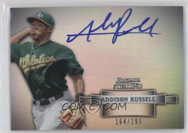 2012 Bowman Sterling - Prospect Autographs - Refractor #BSAP-AR - Addison Russell /199