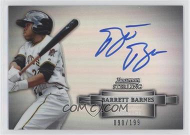 2012 Bowman Sterling - Prospect Autographs - Refractor #BSAP-BB - Barrett Barnes /199