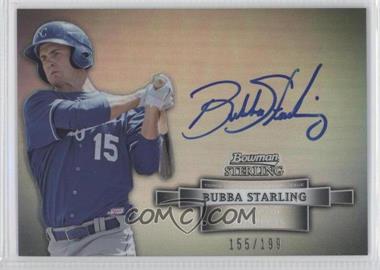 2012 Bowman Sterling - Prospect Autographs - Refractor #BSAP-BS - Bubba Starling /199