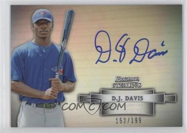 2012 Bowman Sterling - Prospect Autographs - Refractor #BSAP-DDA - D.J. Davis /199