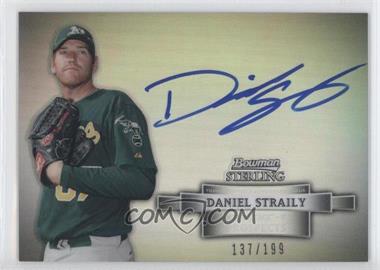 2012 Bowman Sterling - Prospect Autographs - Refractor #BSAP-DS - Daniel Straily /199