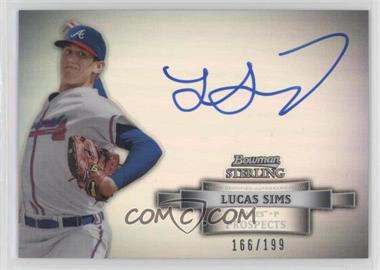 2012 Bowman Sterling - Prospect Autographs - Refractor #BSAP-LS - Lucas Sims /199