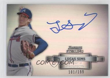 2012 Bowman Sterling - Prospect Autographs - Refractor #BSAP-LS - Lucas Sims /199