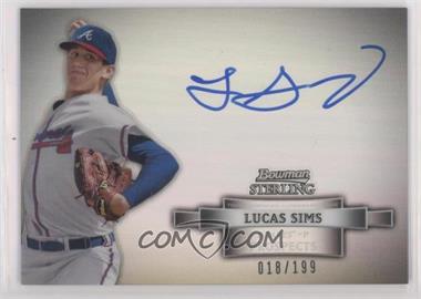 2012 Bowman Sterling - Prospect Autographs - Refractor #BSAP-LS - Lucas Sims /199