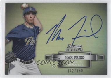 2012 Bowman Sterling - Prospect Autographs - Refractor #BSAP-MF - Max Fried /199