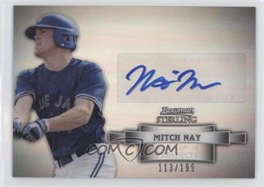 2012 Bowman Sterling - Prospect Autographs - Refractor #BSAP-MN - Mitch Nay /199 [EX to NM]