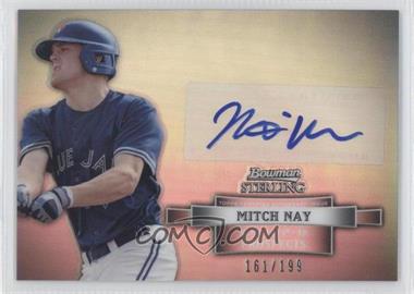 2012 Bowman Sterling - Prospect Autographs - Refractor #BSAP-MN - Mitch Nay /199