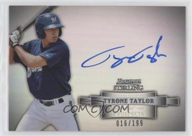 2012 Bowman Sterling - Prospect Autographs - Refractor #BSAP-TT - Tyrone Taylor /199