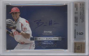2012 Bowman Sterling - Prospect Autographs #BSAP-BH - Billy Hamilton [BGS 9 MINT]