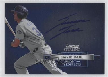 2012 Bowman Sterling - Prospect Autographs #BSAP-DD - David Dahl