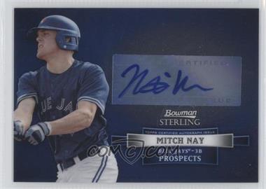 2012 Bowman Sterling - Prospect Autographs #BSAP-MN - Mitch Nay