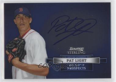 2012 Bowman Sterling - Prospect Autographs #BSAP-PL - Pat Light