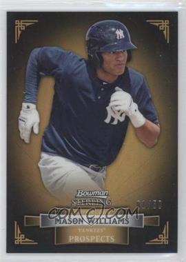 2012 Bowman Sterling - Prospects - Gold Refractor #BSP48 - Mason Williams /50