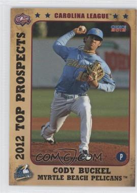 2012 Choice Carolina League Top Prospects - [Base] #05 - Cody Buckel