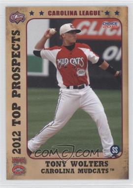 2012 Choice Carolina League Top Prospects - [Base] #19 - Tony Wolters