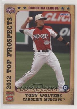 2012 Choice Carolina League Top Prospects - [Base] #19 - Tony Wolters