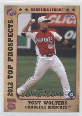 2012 Choice Carolina League Top Prospects - [Base] #19 - Tony Wolters