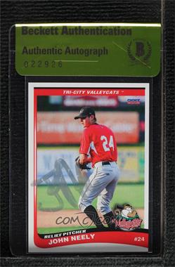 2012 Choice Tri-City ValleyCats - [Base] #10 - John Neely [BAS Beckett Auth Sticker]