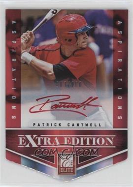 2012 Elite Extra Edition - [Base] - Aspirations Die-Cut Red Ink Signatures #165 - Patrick Cantwell /25