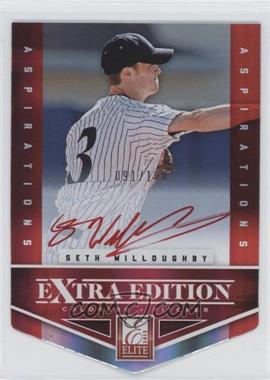 2012 Elite Extra Edition - [Base] - Aspirations Die-Cut Red Ink Signatures #180 - Seth Willoughby /100