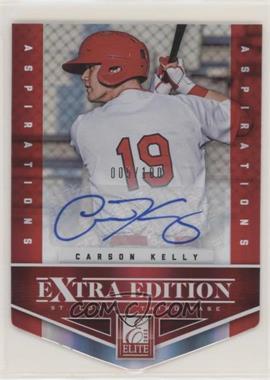 2012 Elite Extra Edition - [Base] - Aspirations Die-Cut Signatures #10 - Carson Kelly /100