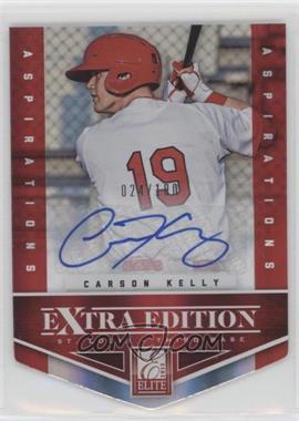 2012 Elite Extra Edition - [Base] - Aspirations Die-Cut Signatures #10 - Carson Kelly /100