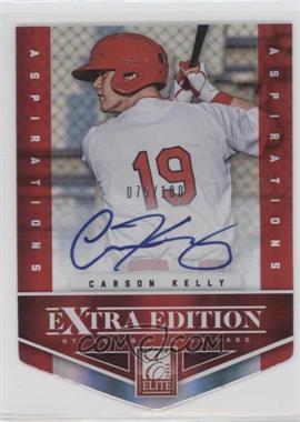 2012 Elite Extra Edition - [Base] - Aspirations Die-Cut Signatures #10 - Carson Kelly /100