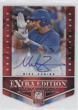 2012 Elite Extra Edition - [Base] - Aspirations Die-Cut Signatures #103 - Mike Zunino /100