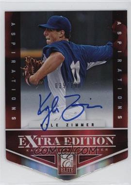 2012 Elite Extra Edition - [Base] - Aspirations Die-Cut Signatures #105 - Kyle Zimmer /100