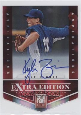 2012 Elite Extra Edition - [Base] - Aspirations Die-Cut Signatures #105 - Kyle Zimmer /100