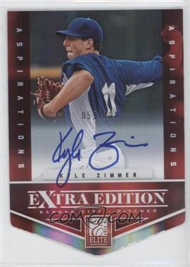 2012 Elite Extra Edition - [Base] - Aspirations Die-Cut Signatures #105 - Kyle Zimmer /100