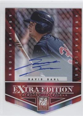 2012 Elite Extra Edition - [Base] - Aspirations Die-Cut Signatures #107 - David Dahl /100