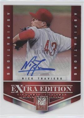 2012 Elite Extra Edition - [Base] - Aspirations Die-Cut Signatures #11 - Nick Travieso /100