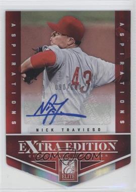 2012 Elite Extra Edition - [Base] - Aspirations Die-Cut Signatures #11 - Nick Travieso /100