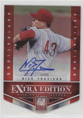 2012 Elite Extra Edition - [Base] - Aspirations Die-Cut Signatures #11 - Nick Travieso /100