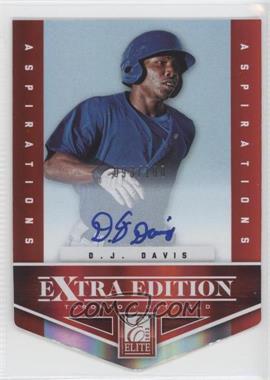 2012 Elite Extra Edition - [Base] - Aspirations Die-Cut Signatures #112 - D.J. Davis /100