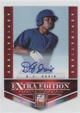 2012 Elite Extra Edition - [Base] - Aspirations Die-Cut Signatures #112 - D.J. Davis /100