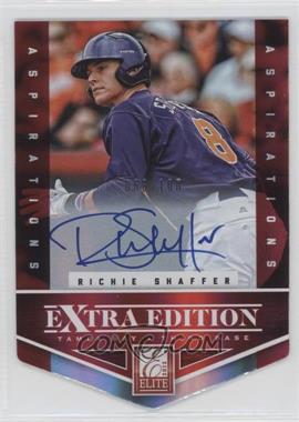 2012 Elite Extra Edition - [Base] - Aspirations Die-Cut Signatures #120 - Richie Shaffer /100