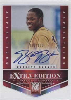 2012 Elite Extra Edition - [Base] - Aspirations Die-Cut Signatures #121 - Barrett Barnes /100