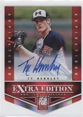 2012 Elite Extra Edition - [Base] - Aspirations Die-Cut Signatures #127 - Ty Hensley /100